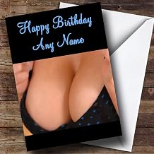 Sexy Cleavage Customised Birthday Greetings Card- Birthday Cards/Sexy & Rude Birthday Cards | Birthday Card | Sexy & Rude Birthday Card