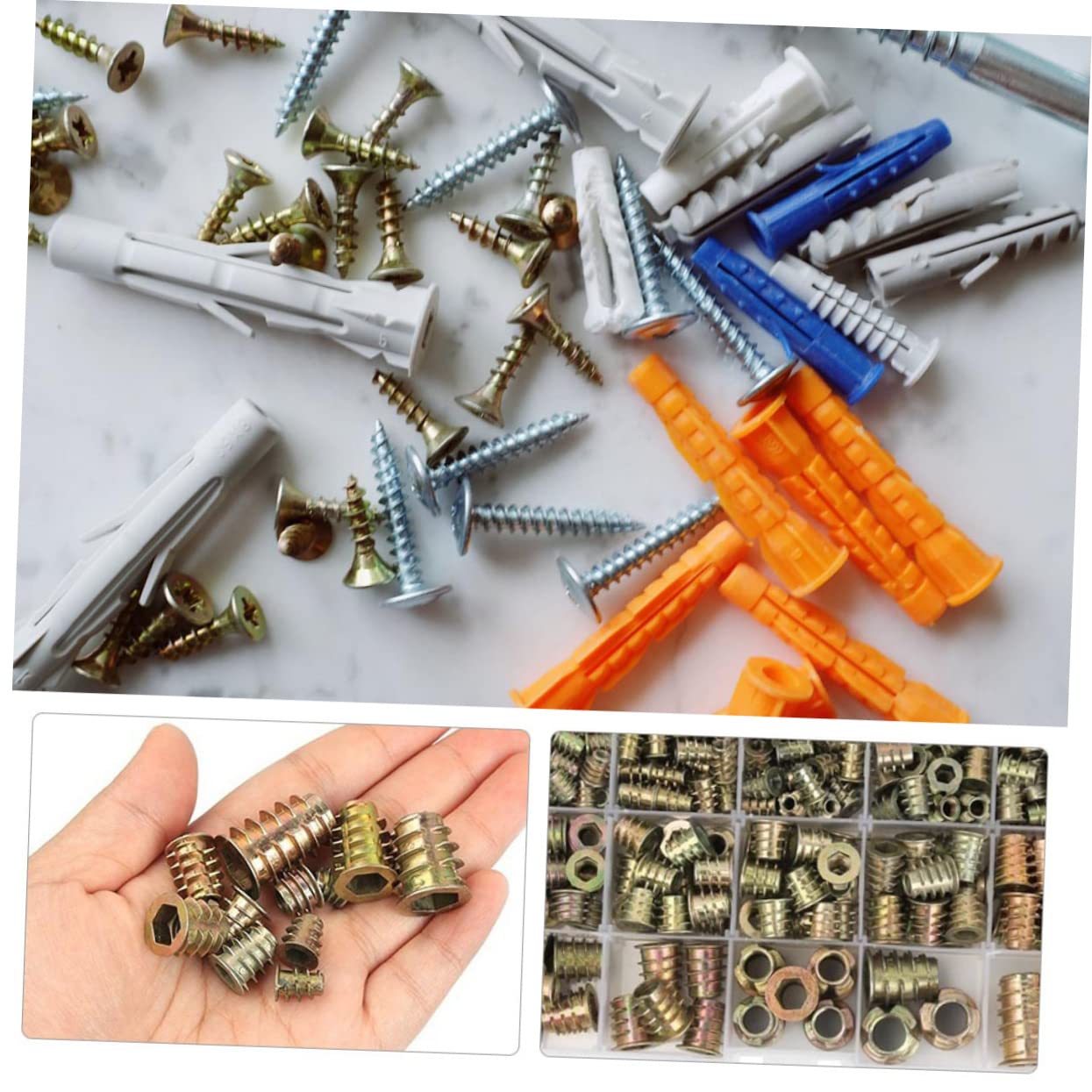 Screw-in Nut Inserts 460pcs Set Drive Furniture Nuts -m10 Replacement for Furniture Bolts