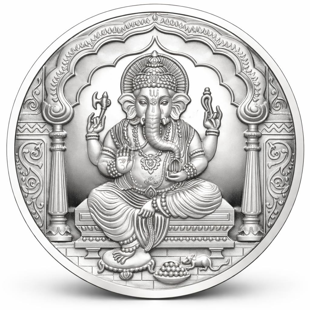 CaratCafe Pure Silver Coin 999 Purity Coin 10 Grams Ganesh For Pooja 32 MM Size - Review, Price and Buying Guide