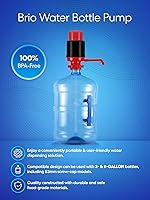 Vista 2 de Brio - Bomba de agua potable manual y universal, color rojo/negro