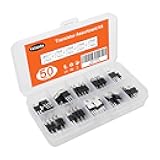 Voltage Regulator Kit 50Pcs, Yetaida 10 Value Integrated Circuit Chip Assortment Kit，Voltage Regulator Box，LM317T L7805 L7806 L7808 L7809 L7810 L7812 L7815 L7818 L7824