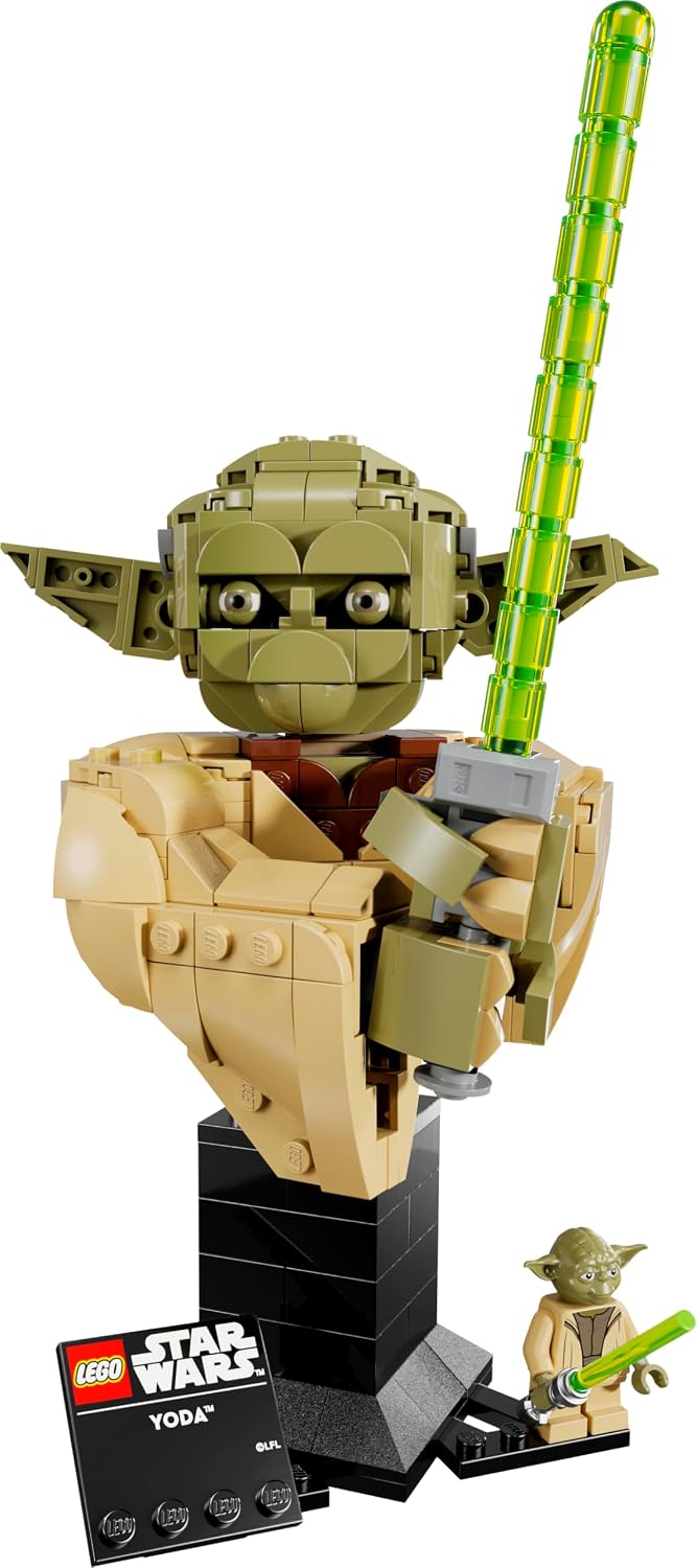 Lego 75438 Star Wars Yoda 75438 Bust Space Battle Robot Figure Toy Birthday Present Block Father's Day Educational Men Women