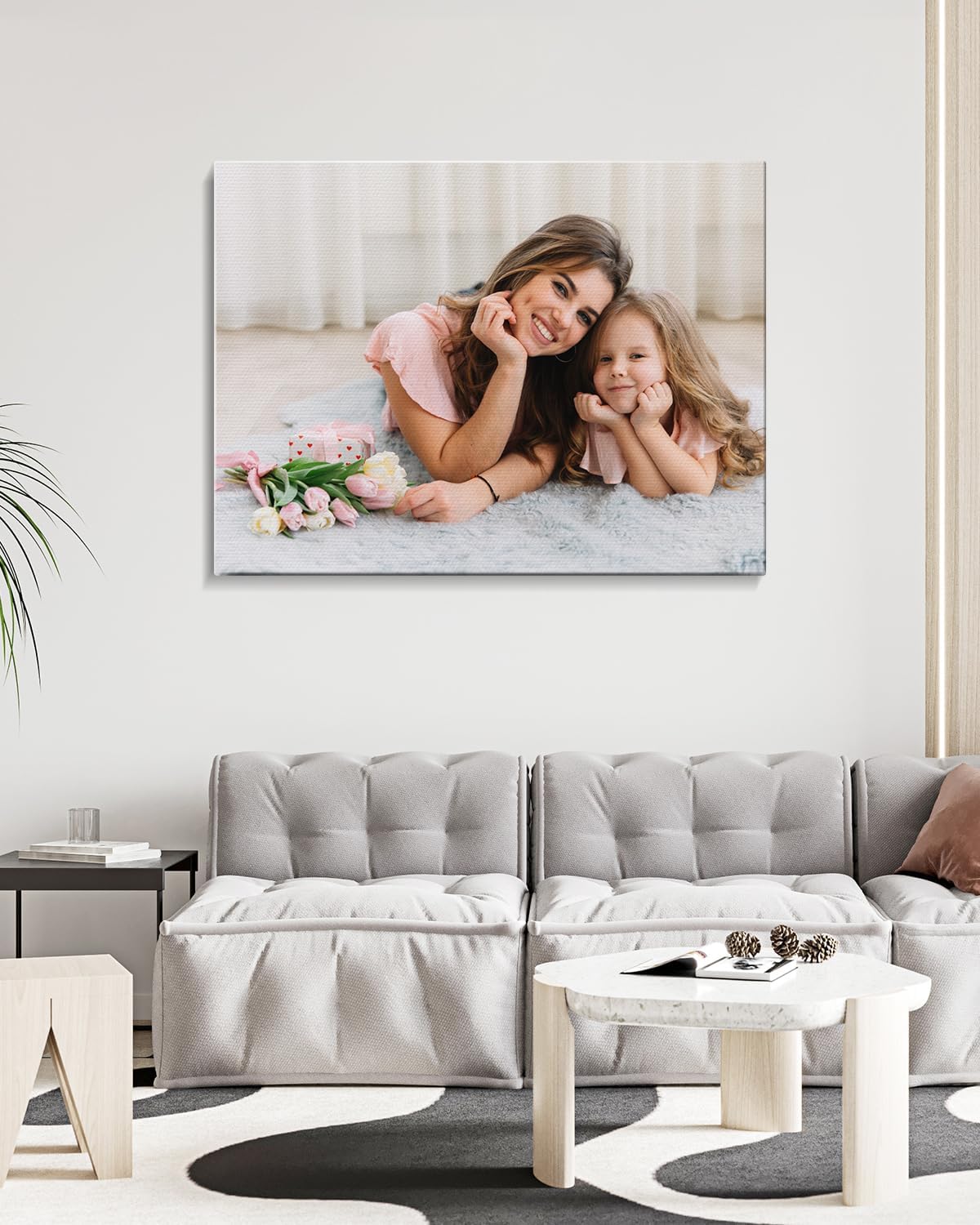 hottaacanvas Personalized Canvas Prints from Your Photos - Custom Wall Art 12L x18W, Custom Canvas Prints for Bedroom, Living Room, Office Decor - Gift for Family, Friends, Anniversary & Housewarming