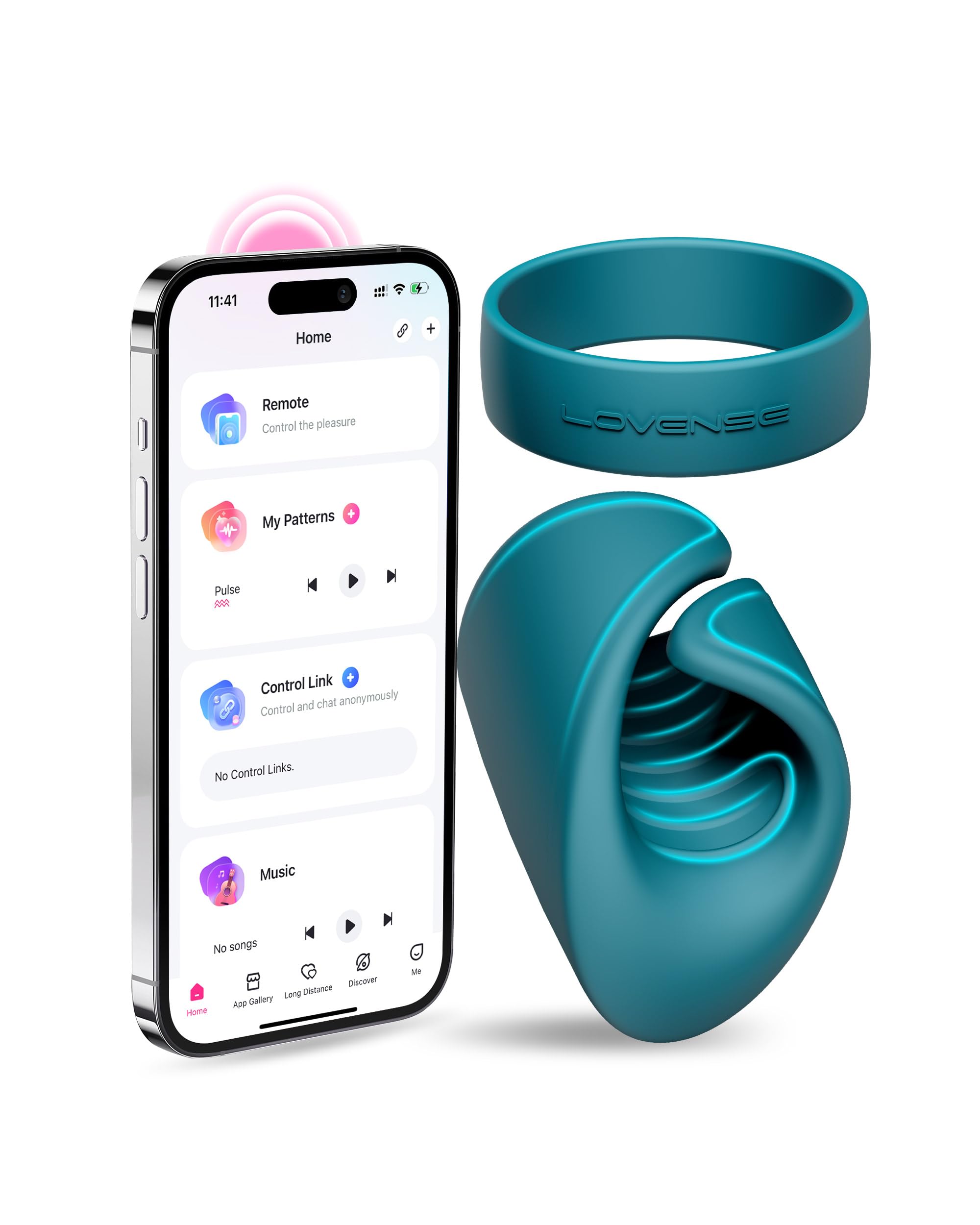 Amazon.com: LOVENSE Gush Penis Ring Vibrator, Flexible Silicone Vibrating  Cock Ring for Men, Wearable Cock Sleeve Massager Long-Distance Bluetooth  Remote Reach with Music Sync, Partner & App Control : Health & Household