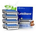 LetsShave Pro 3 Advance Shaving Razor Blades Refill (Cartridges), Pack of 12, World's First 3 Blade with Rubber Guard & Open Flow Architecture, Blades for Men gallery image