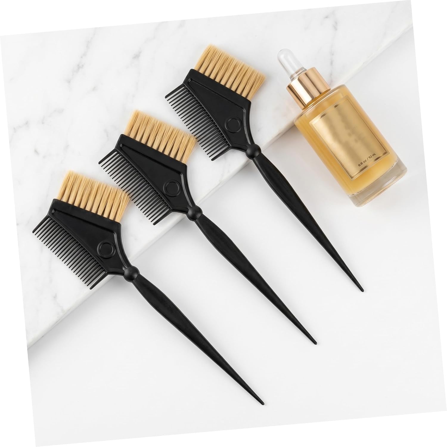 3pcs Professional Hair Tinting Comb Styling Brush for Fine Hair Barber Supply Dye Comb