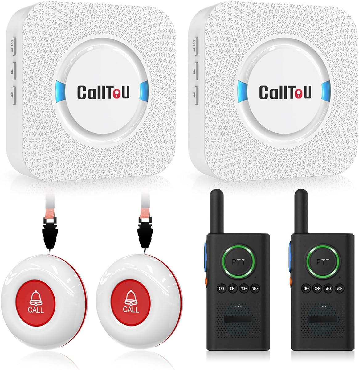 CallToU Caregiver Pager Wireless Alert Button Home Wireless Intercom System