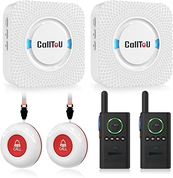 CallToU Caregiver Pager Wireless Alert Button Home Wireless Intercom System