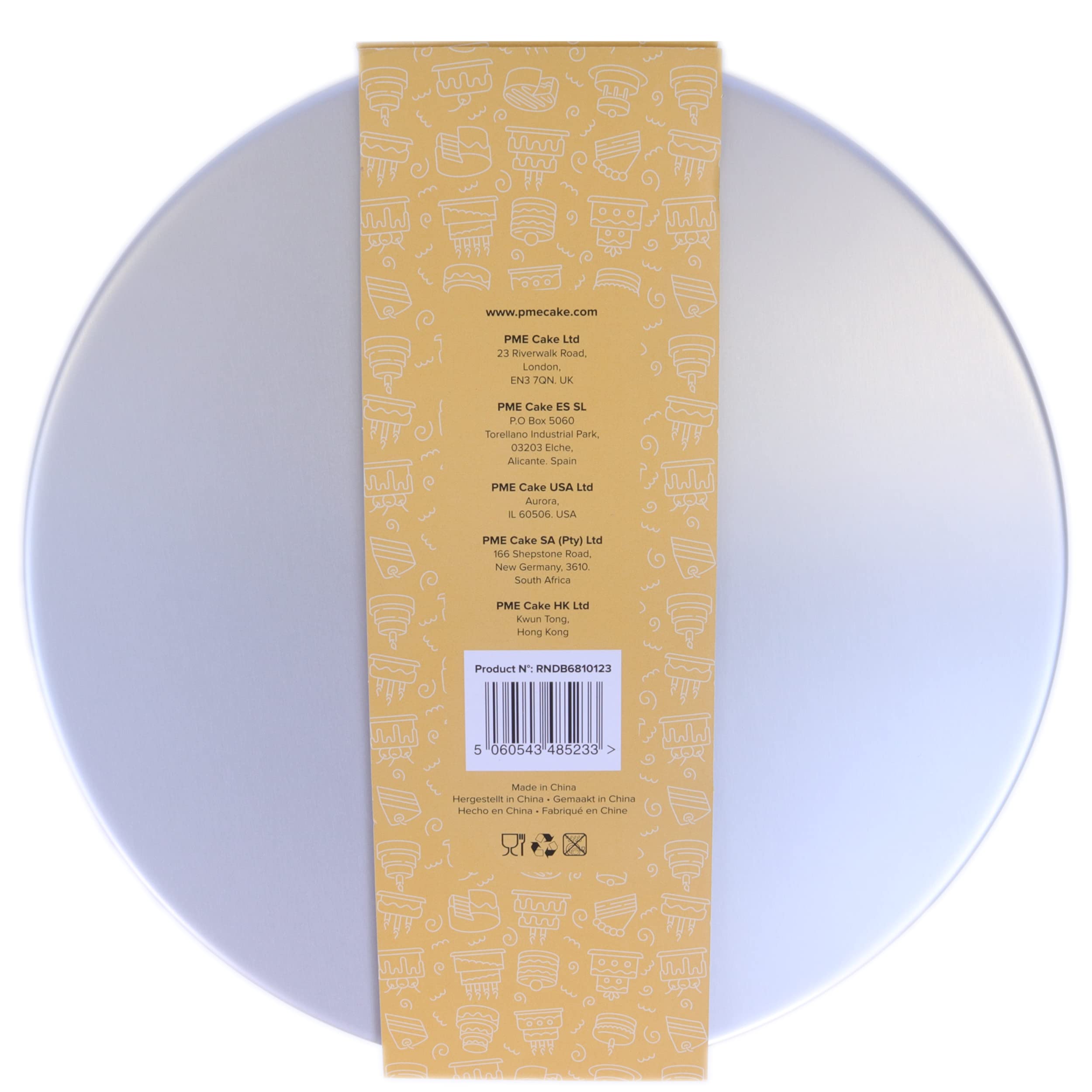 PME Round Cake Pans 6, 8, 10, 12-Inch x 3-Inch Deep, Set of 4 (RNDB6810123), Silver, 15 x 7.5 cm, 20 x 7.5 cm, 25 x 7.5 cm, 30 x 7.5 cm - Image 3