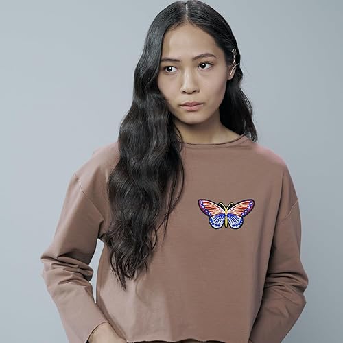 Miniatura 4 de 37 parches de mariposa para planchar con apliques bordados de mariposa para coser en decoración de parches de costura para accesorios de bricolaje,