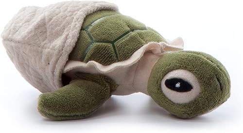 Miniatura 4 de The Petting Zoo Animal de peluche de tortuga marina con mini concha, regalos para niños, animales salvajes del océano Onez, peluche de tortuga