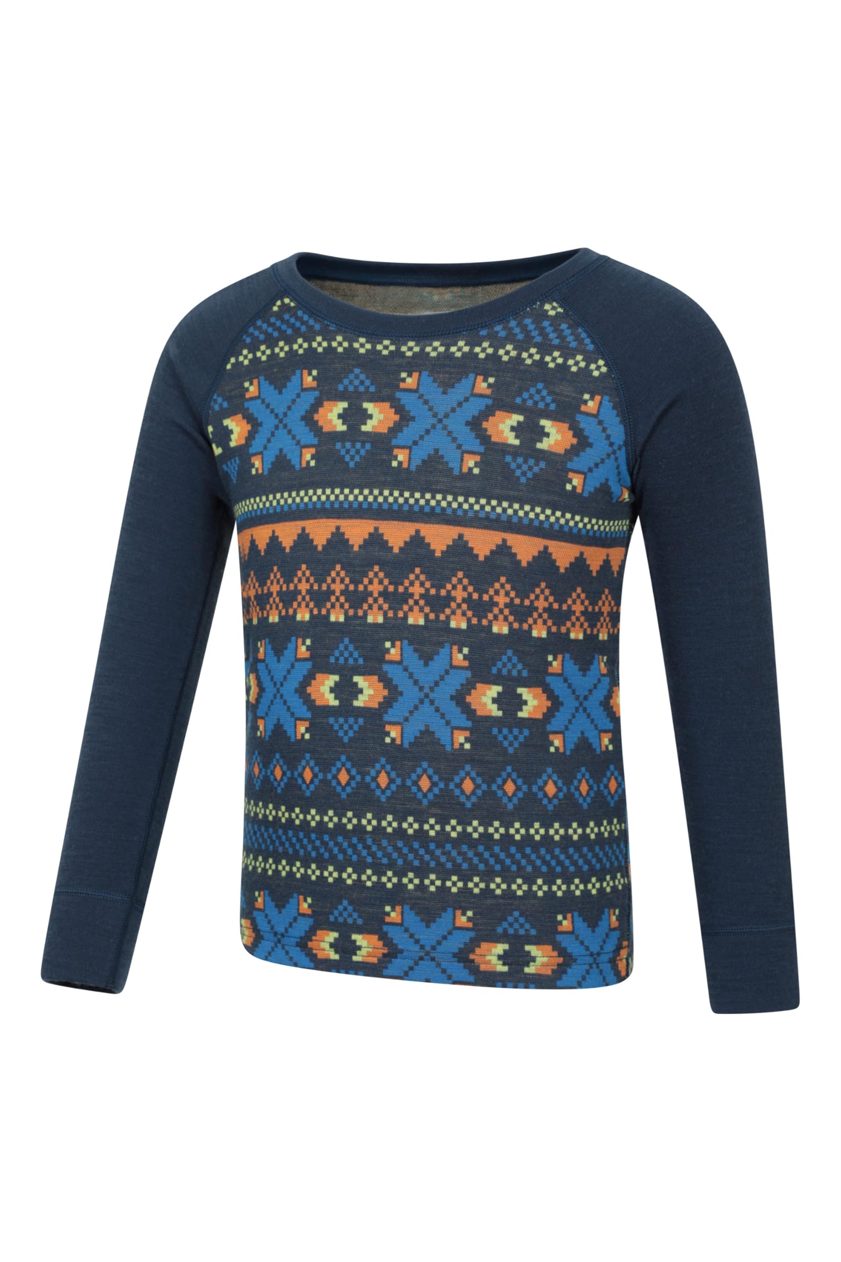 Mountain Warehouse Ensemble de Couche de Base en mérinos Unisexe pour Enfant - Évacuation Rapide de l'humidité, séchage Rapide, Couche de Base - Idéal pour l'hiver