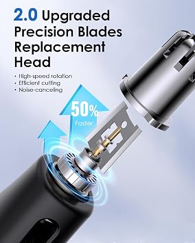 Nose Trimmer Replacement Heads for O Blade QP2834 QP2724 QP2520 QP2620 Pro | Compatible with Oblade QP2520/30, QP2620/30, Upgraded Design, Painless Hair Removal, Delivers Quick And Effortless Trimming