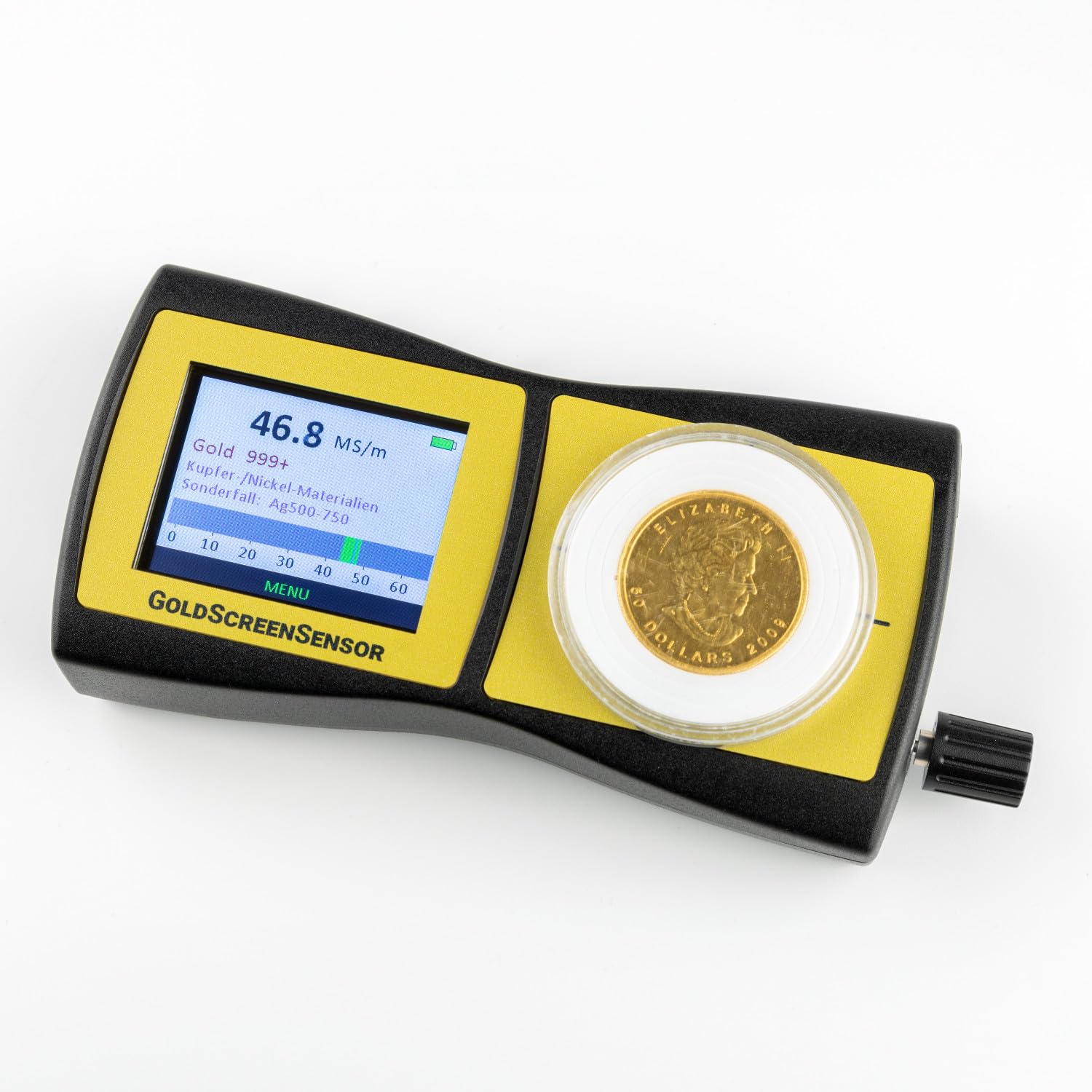 GoldScreenSensor - Prüfgerät für Münzen & Barren – Testen Sie die Echtheit von Edelmetallen