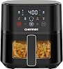 Freidora de aire Chefman – 4 QT compacta para comidas rápidas y fáciles, tecnología Hi-Fry para extra crujiente, ventana de fácil visión, controles táctiles con 4 ajustes, cesta antiadherente apta para lavavajillas - Negro 1