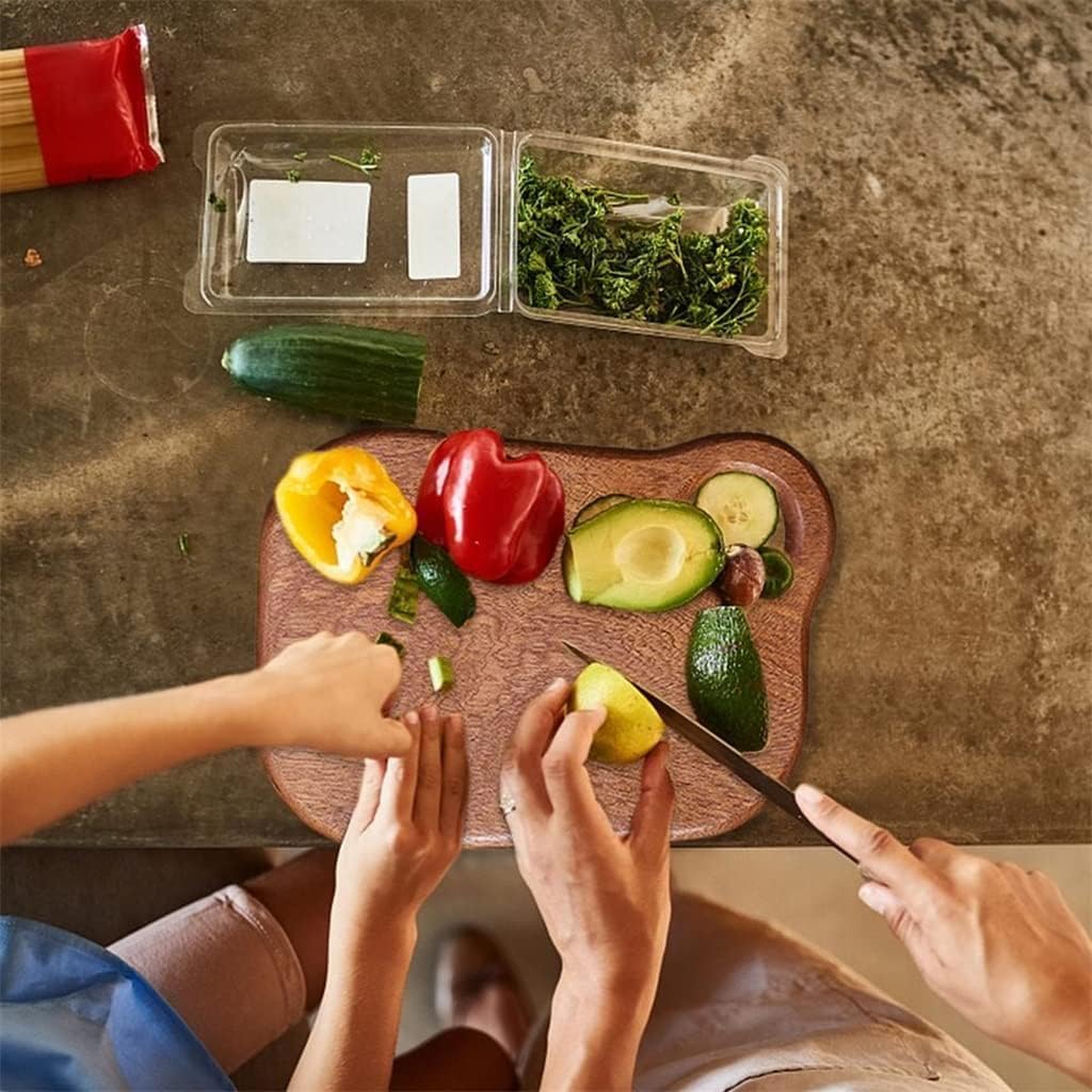 Small Kitchen Cutting Board 22x16cm, Double-Sided Bread and Fruit Chopping Board with Hanging Hole – Gray,1