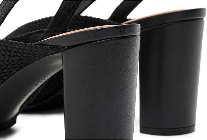 Женские туфли Lucky Brand Melony Woven Slingback High Heel, цвет: Чёрный — фото 3