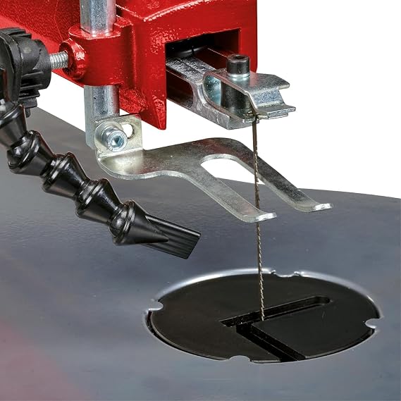 Einhell Countertop Decoupage Saw TC-SS 406 E (including 120 W, 50 mm cutting height, 47° tiltable table, variable speed, blower, 2 saw blades)
