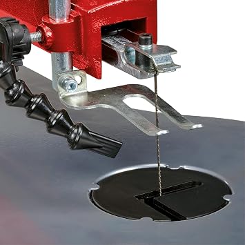 Einhell Countertop Decoupage Saw TC-SS 406 E (including 120 W, 50 mm cutting height, 47° tiltable table, variable speed, blower, 2 saw blades)