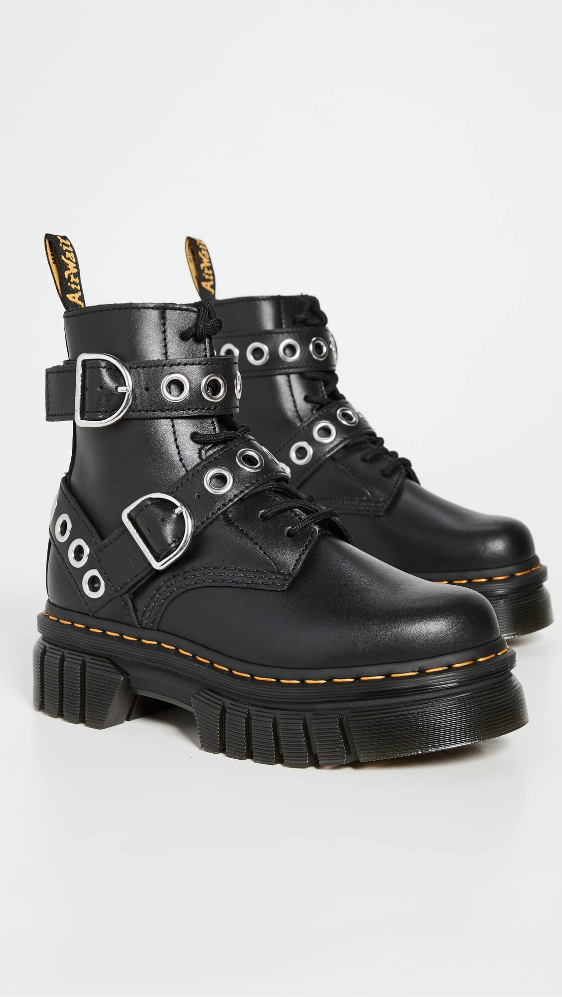 Dr. Martens Women's Audrick 8-Eye Boots, Black, 10 Medi | B2B