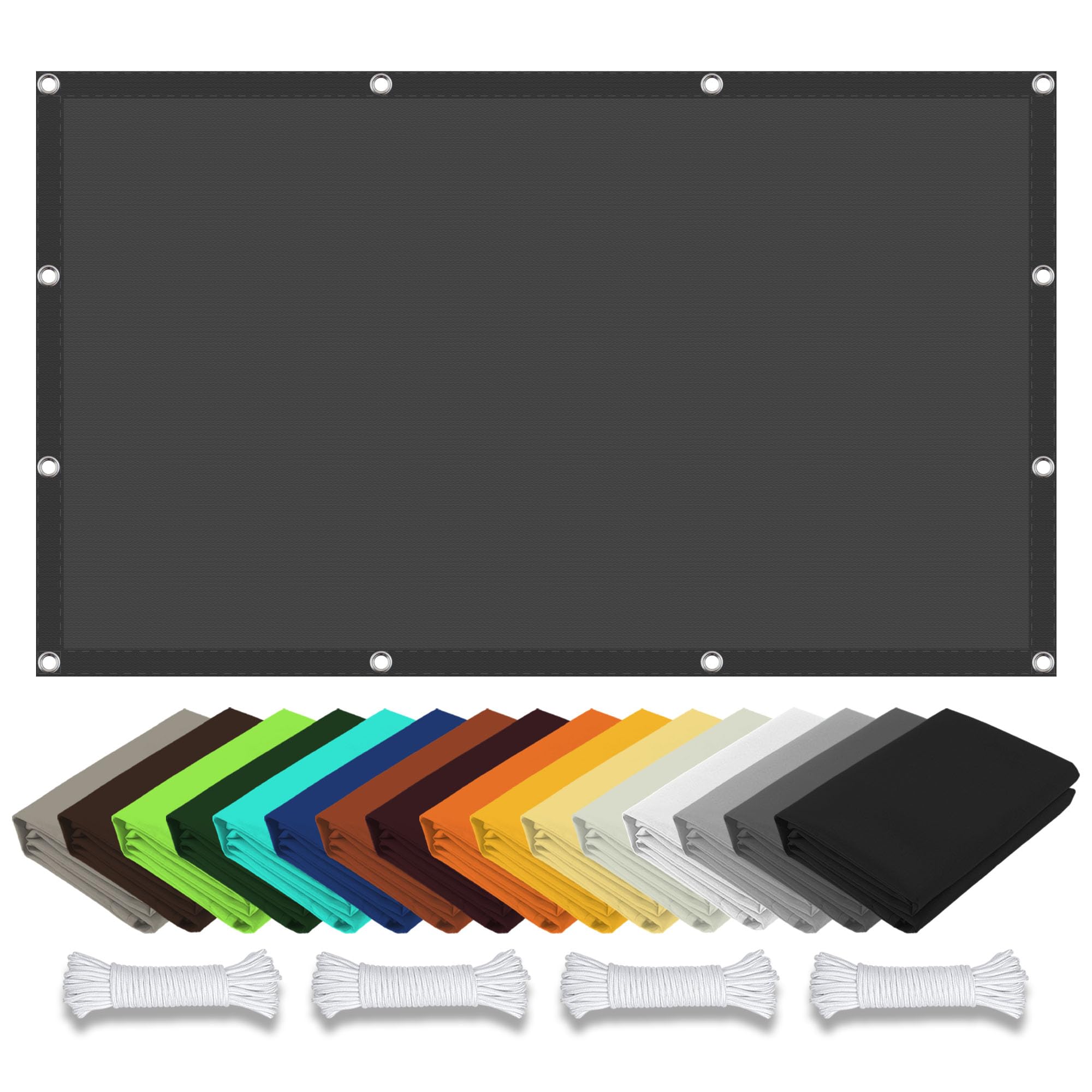 Voile d'ombrage pour terrasse et pergola 2.6x6m idéale pour repas outdoor