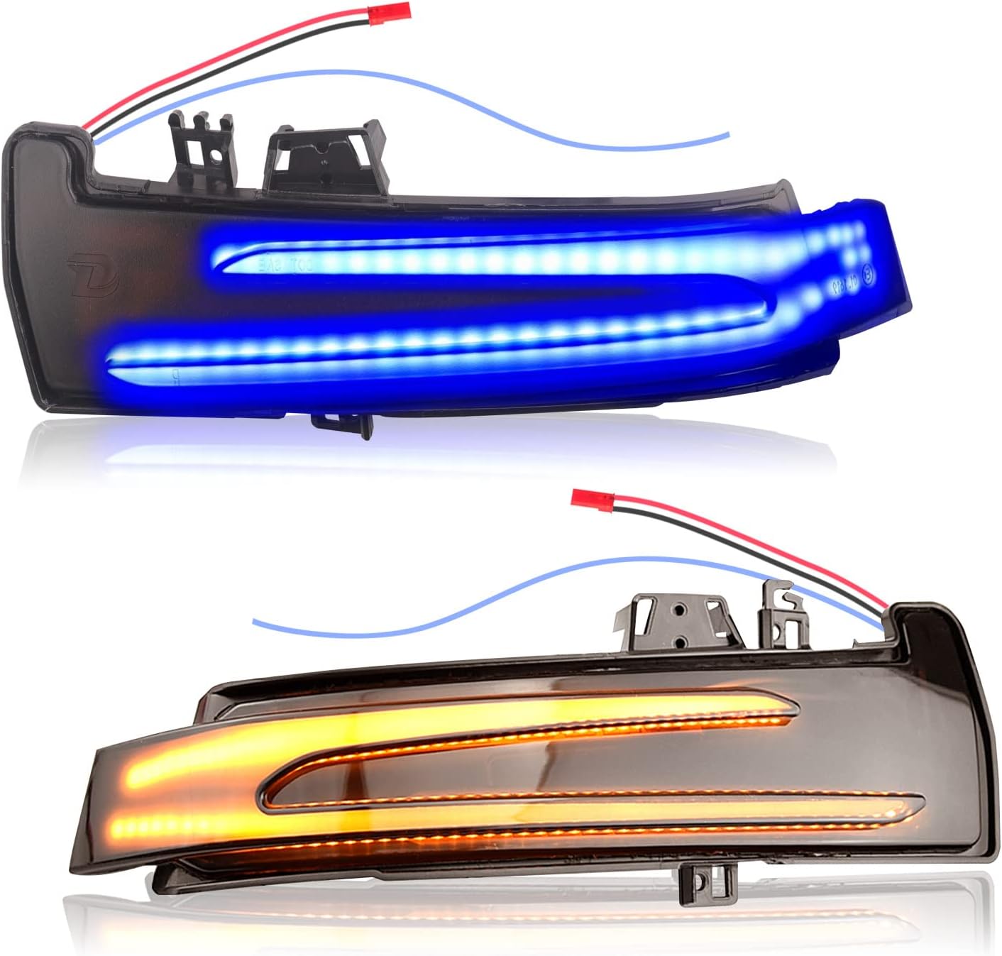 Coppia Di Frecce Laterali A LED Sequentiali Per Mini Cooper R50 R52 R53 (2002-2008) – Plug And Play, Gialle