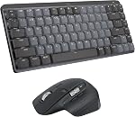 Logitech MX Mechanical Backlit Wireless Performance Keyboard, Clicky Switches, Backlit Keys, Bluetooth, USB-C, macOS, Windows, Linux, iOS, Android, Metal