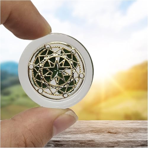 Miniatura 2 de 1 Pair Real Four Leaf Clover with Metals Magic Ornaments - Lucky Charms Lucky Coin, Moon Sun Star Good Luck Gift for Friends Family