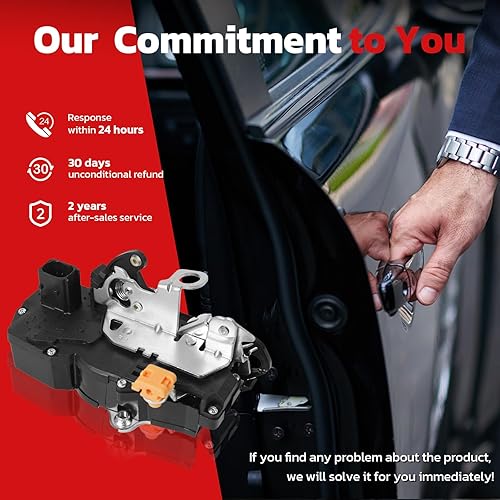 Vista 19 de OTUAYAUTO Actuador de cerradura de puerta delantera izquierda - Reemplazo para Chevy Silverado 1999-2007, Tahoe Suburban 2000-2006, GMC Yukon