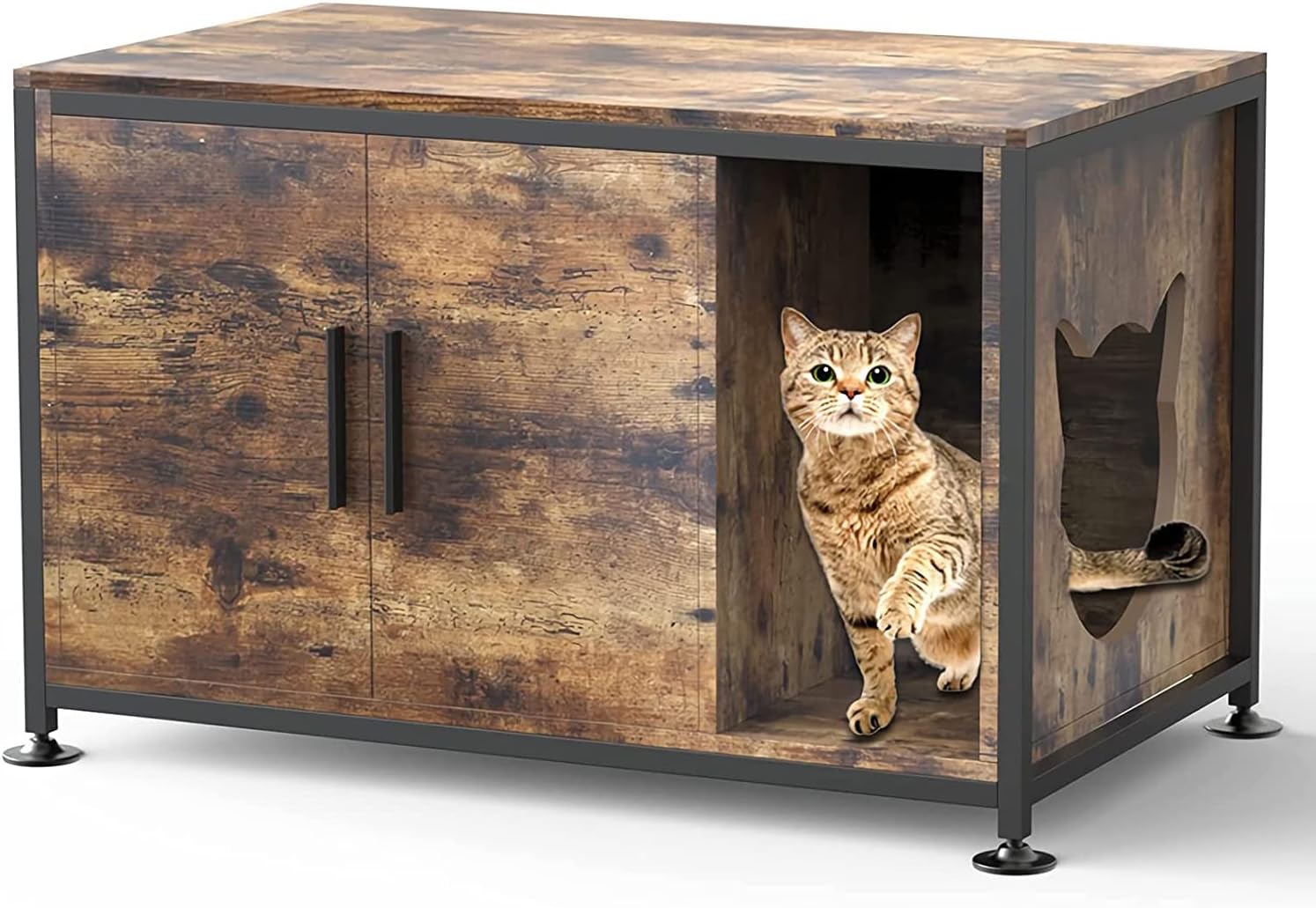 AYIYUN Cat Litter Box Enclosure, Cat Litter Box Furniture