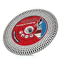 Vista 1 de Hoja de corte de azulejos de 4.5 "Hoja de diamante con brida para cortar y moler azulejos de porcelana granito mármol