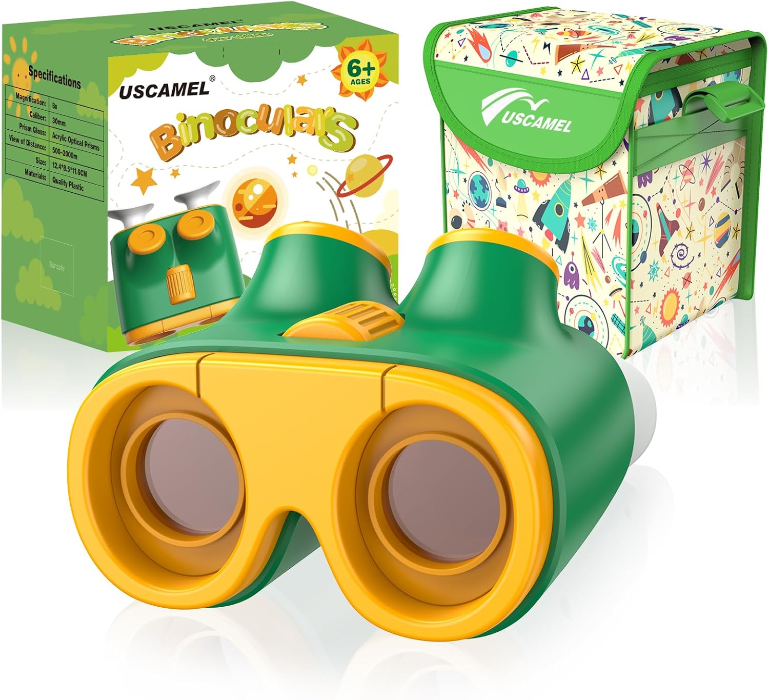 USCAMEL Binoculars for Kids, Shockproof and Comfort Children Binoculars with Carry Bag and Neck Strap,Kids Outdoor Binocular for Bird Watching Camping Sporting Thumbnail