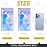 TIFICAL 100 PCS Holographic Bags for Lashes, Press On Nails, Candy, Small Baggies Sample Bag Smell Proof Packaging Bag for Jewelry, Resealable Bags for Small Business, Food Storage Bags