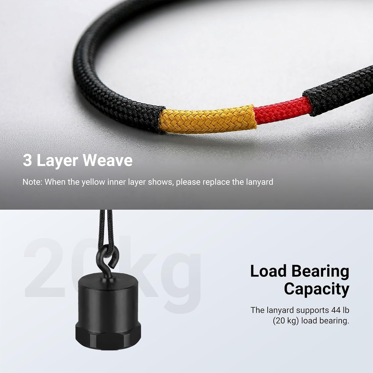 NEEWER Camera Wrist Strap, Anti Drop Quick Release Adjustable Bracelet Rope with Lanyard Compatible with Sony Nikon Canon DLSR Mirrorless Action Camera Photography Accessories, Max Load 44 lb, CS001