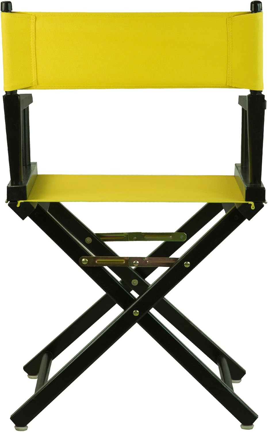 Casual Home Director's Chair ,Black Frame/Yellow Canvas,18" - Classic Height