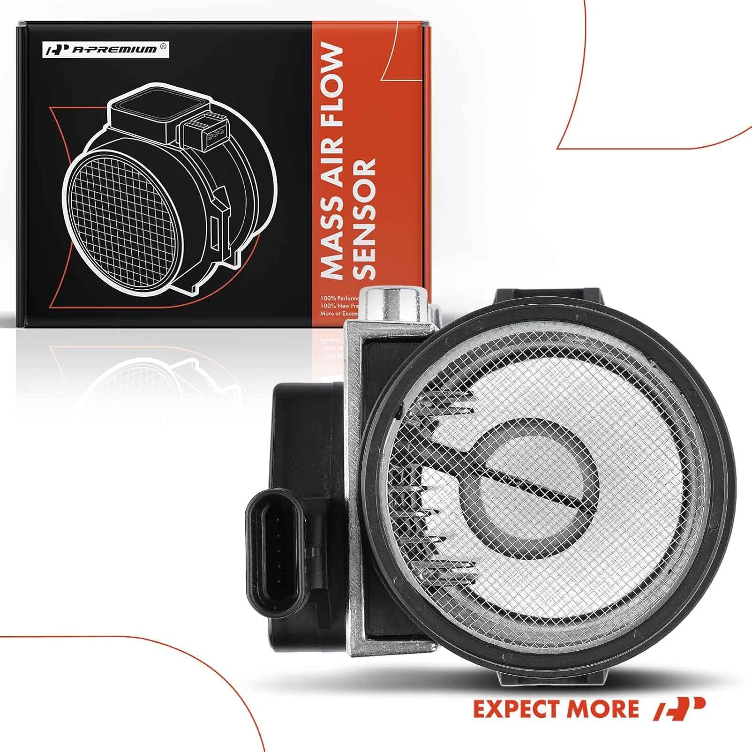 A-Premium Mass Air Flow Sensor Meter [5-Pins] Compatible with Chevrolet Camaro 1986-1989, Corvette 1986-1989 & Pontiac Firebird 1986-1989, V8 5.0L or 5.7L