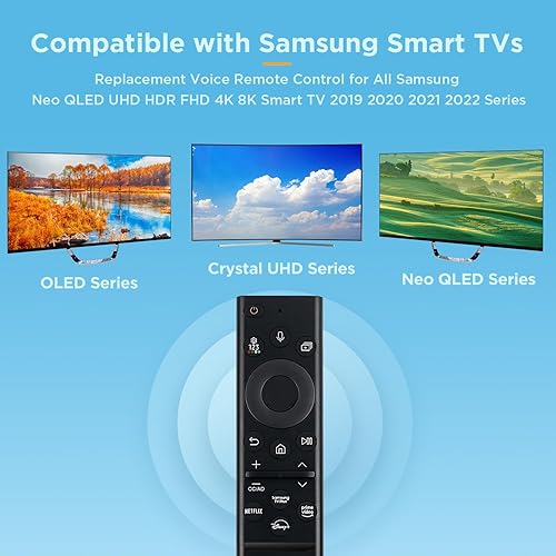 Miniatura 5 de BN59-01385A - Control remoto de voz de repuesto para todos los televisores inteligentes Samsung Neo QLED UHD HDR FHD 4K 8K 2019 2020 2021 2022 (sin