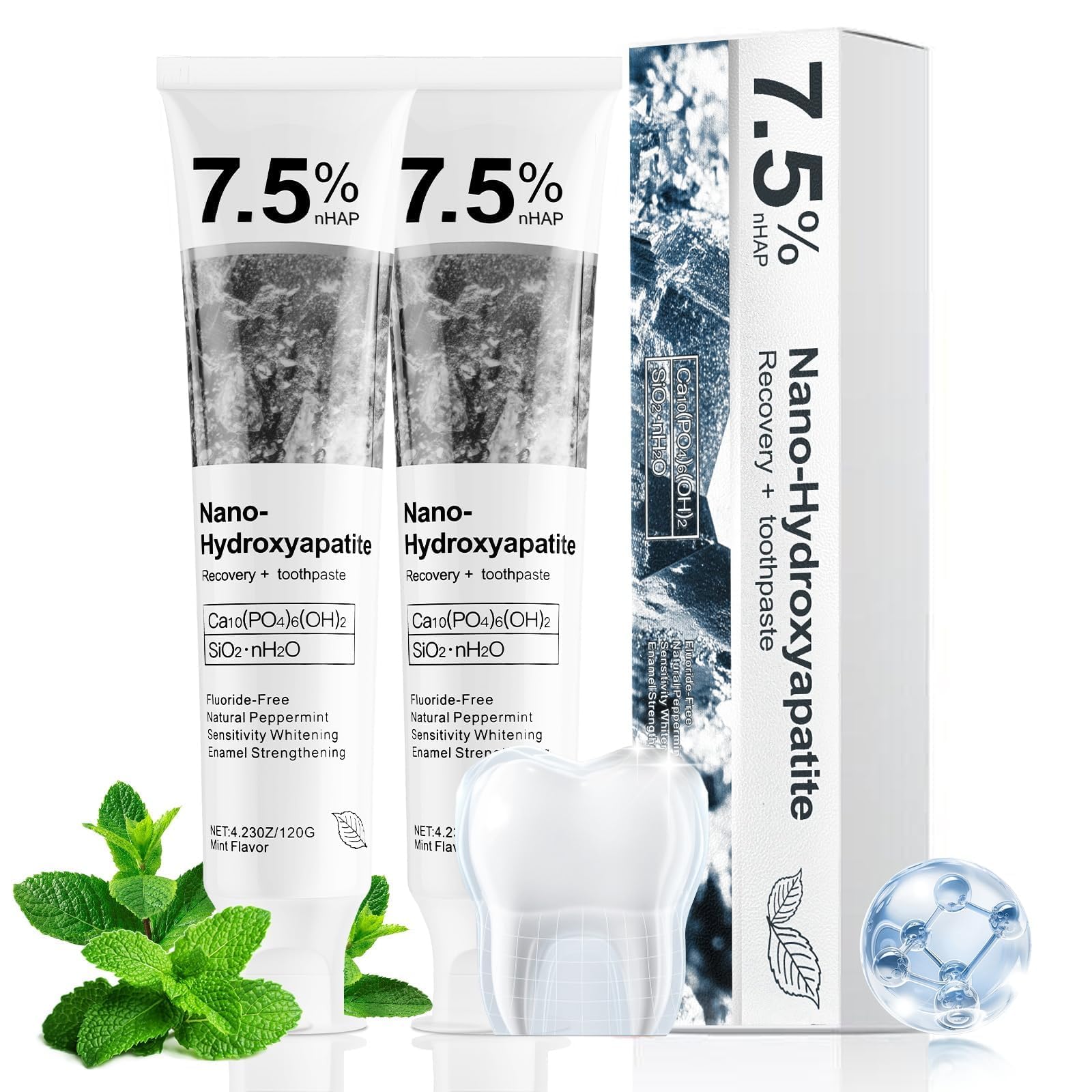 Photo 1 of *PARTIAL SET - ONLY 1*
5% Nano Hydroxyapatite Toothpaste Helps Remineralize,