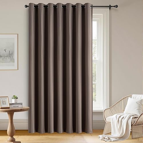 Miniatura 84 de Cortinas opacas para sala de estar, cortinas 100% opacas de 84 pulgadas de largo, juego de 2 paneles, con aislamiento térmico, pestaña trasera y