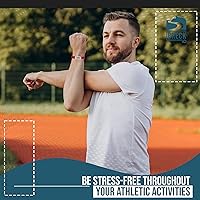 Vista 4 de SPRINT Pulsera de alerta médica para hombres y mujeres, pulsera de silicona elástica y elegante para identificación médica de emergencia