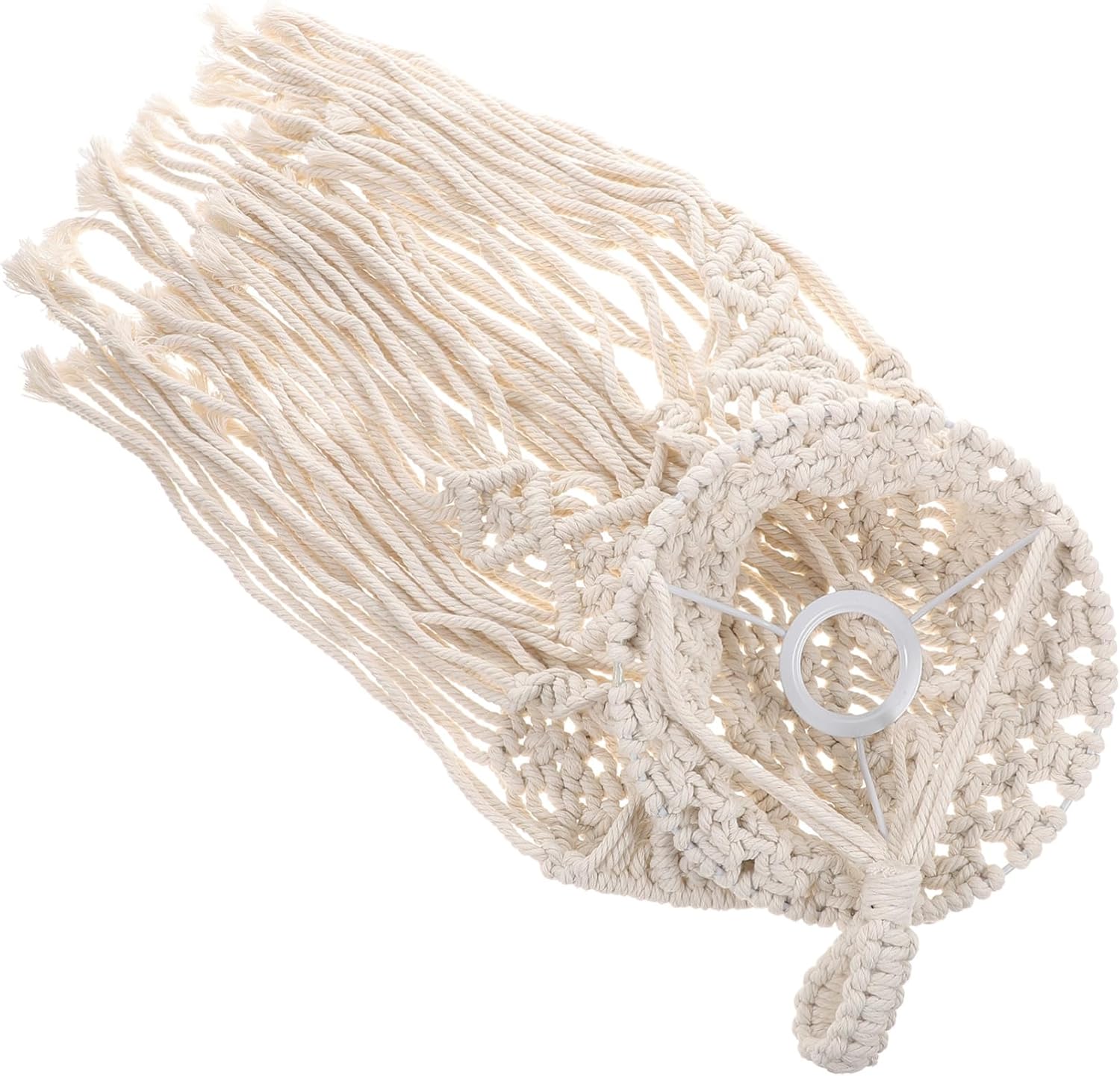 Alipis Hand Woven Bohemian Macrame Ceiling Lamp Shade Decorative Hanging Light Cover for Living Room Bedroom and Event Decor for Home Aesthetic