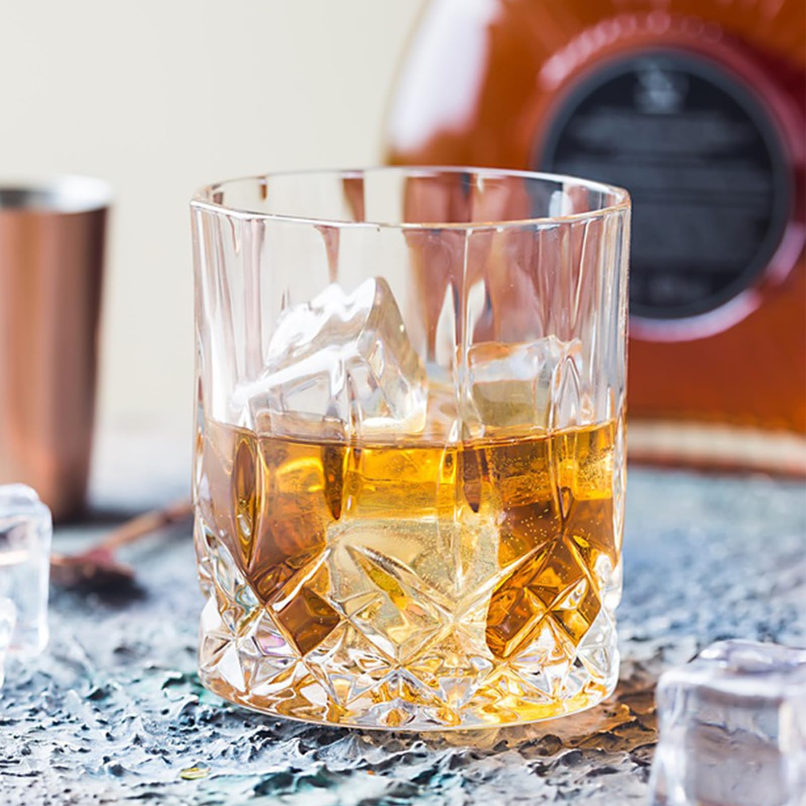 Bicchieri Whisky 330 ml, Set Bicchieri Whisky 2 Pezzi, In Vetro
