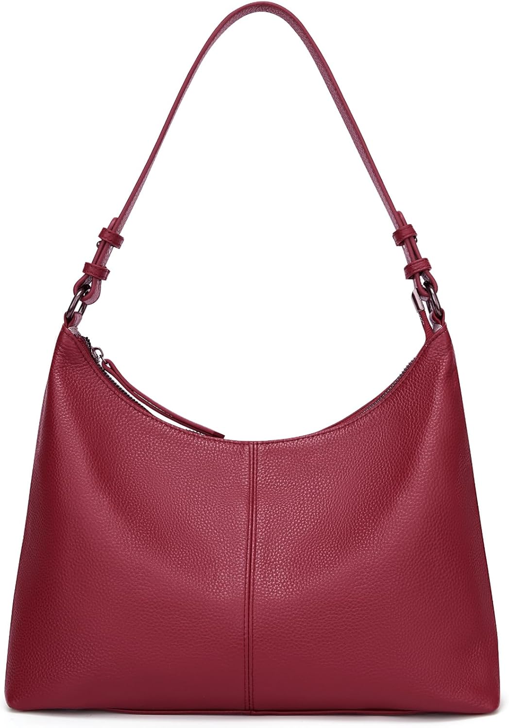 Genuine Leather Purses for Women Shoulder Bag Casual Work Hobo Crossbody Handbag with Two Adjustable Straps