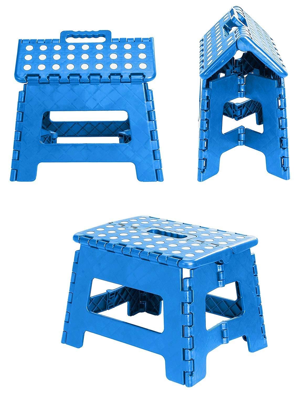 GHK M4 Kids Foldable Multipurpose Plastic Stool Portable & Compact, Suitable for Adults & Kids, Non-Slip, Medium Size : 12Inch, Multicolour-image-21