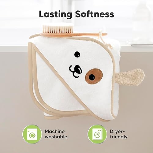 Miniatura 6 de KeaBabies Toalla con capucha para bebé, viscosa derivada de bambú, toalla de baño para niños, toallas para bebés, toalla grande con capucha, toallas