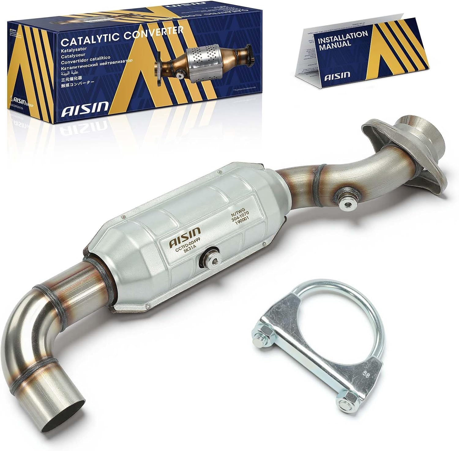 AISIN Left Catalytic Converter CCTFD-00499 for Ford F-150 2.7L (2015–2020)