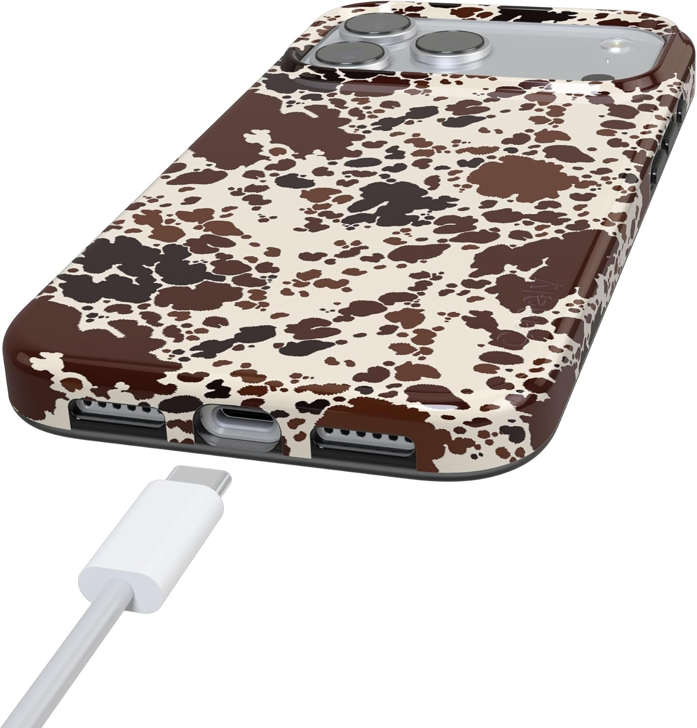 Casely iPhone 17 Pro Max Case | Cowgirl Envy | Cow Print | Compatible with MagSafe | Classic Ultra Thin Design