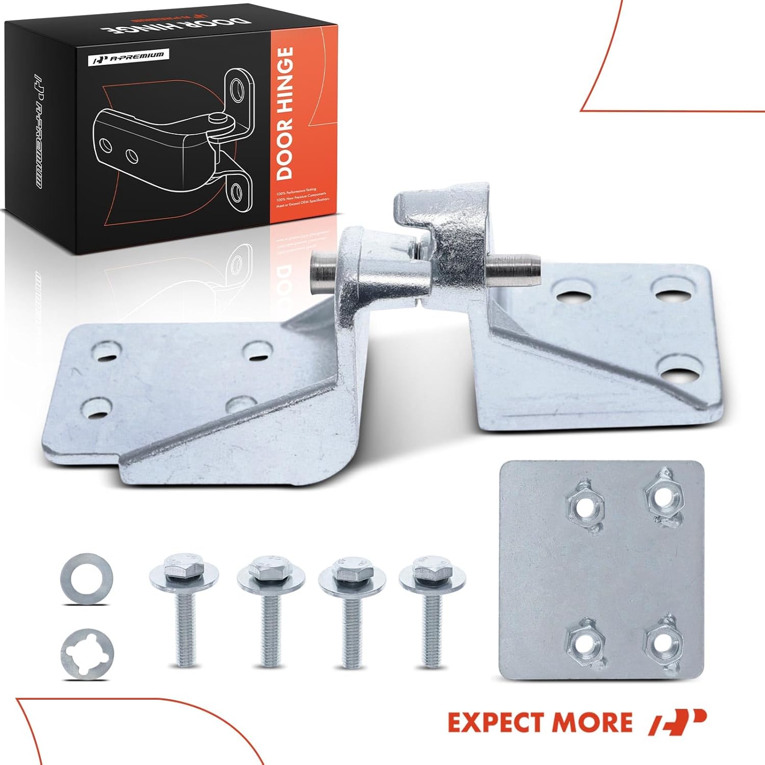 A-Premium Door Hinge Assembly Compatible with Chevrolet Express 1500 2500 3500, P30 & GMC Savana 1500 2500 3500, Tailgate Left Driver Lower Side