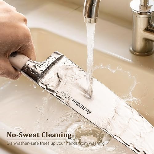 Miniatura 7 de Astercook Juego de cuchillos de cocina con bloque y afilador, juego de 12 piezas de bloques de cuchillos de acero inoxidable de alto carbono ultra