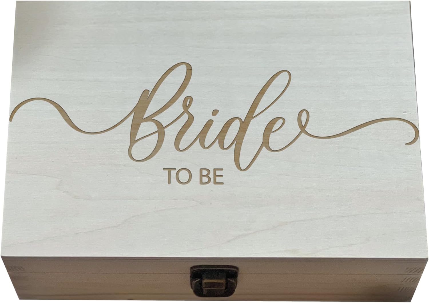 To Be Bride Wooden Box Wedding Gifts for Bride from Groom Gift for Bride Boho Wedding decor Bridal box, Bride gift 8.5 in x 6 in x 3 in Natural Color